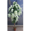 Image of Artificial Flowering Wisteria White 185cm