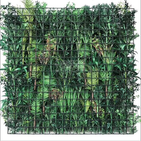 Artificial Green Forest Vertical Garden 1m x 1m UV Stabilised Panel