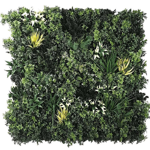 Artificial Green Forest Vertical Garden 1m x 1m UV Stabilised Panel