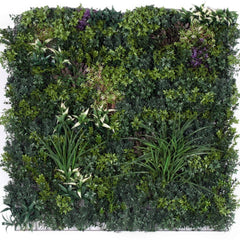 Artificial Green Summer 1m x 1m Plant Wall Panel UV Stabilised