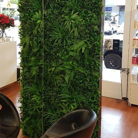 Artificial Green Tropics Vertical Garden 1m x 1m Plant Wall Panel UV Stabilised