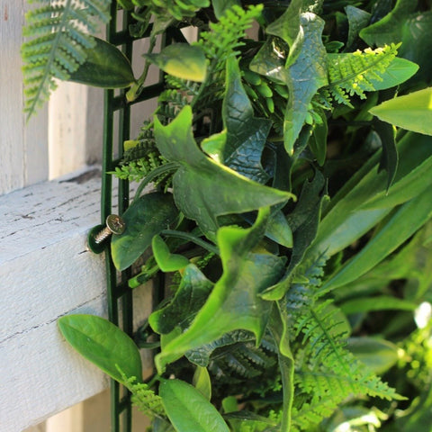 Artificial Green Tropics Vertical Garden 1m x 1m Plant Wall Panel UV Stabilised