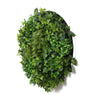 Image of Artificial Green Wall Disc Art 100cm Mixed Green Fern - White