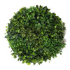 Image of Artificial Green Wall Disc Art 100cm Mixed Green Fern - White