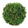 Image of Artificial Green Wall Disc Art 90cm Mixed Green Fern - Black