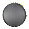 Image of Artificial Green Wall Disc Art White Jasmine UV Resistant 75cm - Black