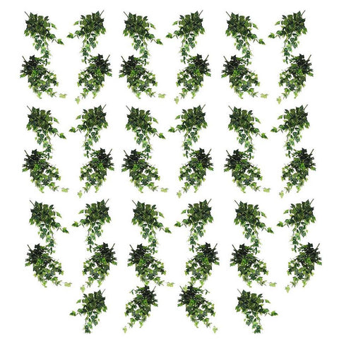 Artificial Hanging Ivy & Philodendron Variety Pack, UV Stabilised