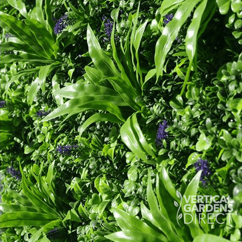 Artificial Lavandula Vertical Garden 1m x 1m Plant Wall Screening Panel UV Protected