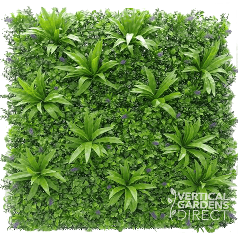 Artificial Lavandula Vertical Garden 1m x 1m Plant Wall Screening Panel UV Protected