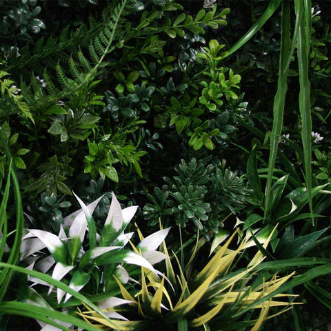 Artificial Lush Forest 1m x 1m Plant Wall Panel UV Stabilised