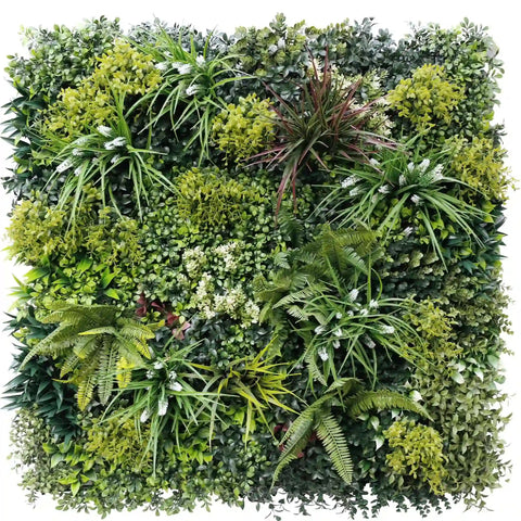 Artificial Lush Spring Recycled Vertical Garden Panel 1m x 1m UV Stabilised