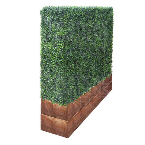 Artificial Mixed Boxwood Freestanding Hedge 1.5m x 1.5m x 30cm UV Stabilised