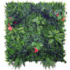 Image of Artificial Mixed Jungle Vertical Garden 1m x 1m Plant Wall Screening Panel UV Protected