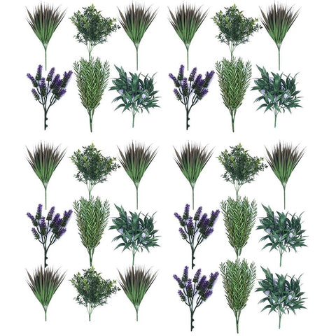 Artificial Native Plant Stems Variety Pack, UV Stabilised