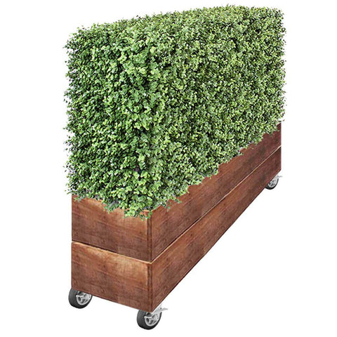 Artificial Natural Buxus Freestanding Hedge 1m x 55cm x 30cm UV Stabilised