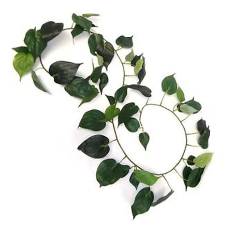 Artificial Philodendron Leaf Garland Hanging Foliage 190cm Long