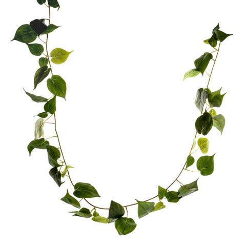 Artificial Philodendron Leaf Garland Hanging Foliage 190cm Long