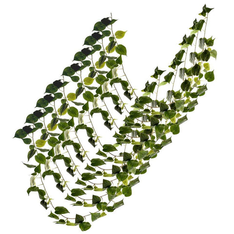 Artificial Philodendron Leaf Garland Hanging Foliage 190cm Long