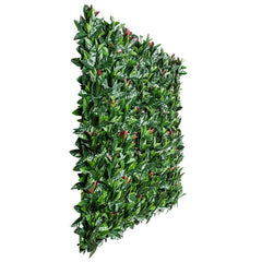 Artificial Photinia Hedge 1m x 1m Plant Wall Screening Panel UV Protected