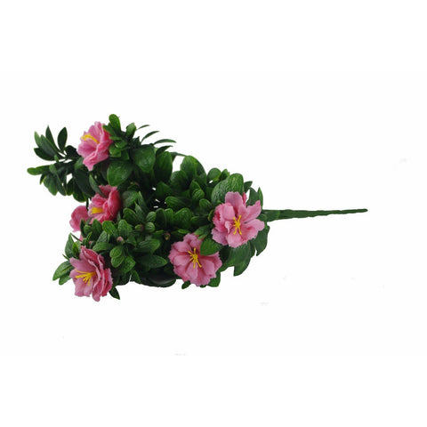 Artificial Pink Rose Bunch 45cm Uv Stabilised