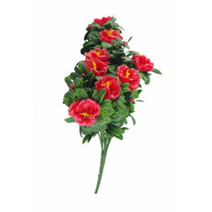 Artificial Red Rose Bunch 45cm UV Stabilised