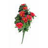 Image of Artificial Red Rose Bunch 45cm UV Stabilised