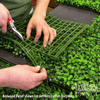 Image of Artificial Tropical Hibiscus Vertical Garden 1m x 1m Plant Wall Screening Panel UV Stabilised