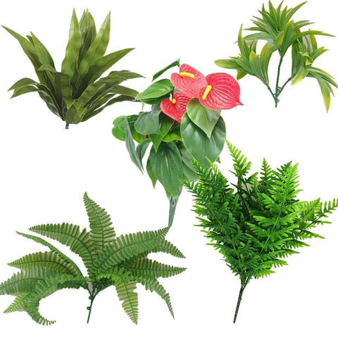 Artificial Tropical Plant Stems Variety Pack, UV Stabilised
