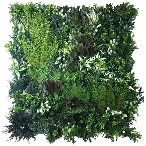 Artificial White Lavender 90cm x 90cm Vertical Garden UV Stabilised