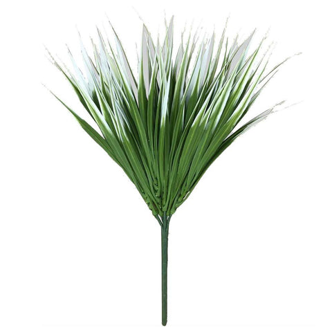 Artificial White Tipped Grass Stem 35cm UV Stabilised