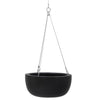 Image of Balcony Lite 30cm Black Hanging Stone Bowl With 1.2m Stainless Wire