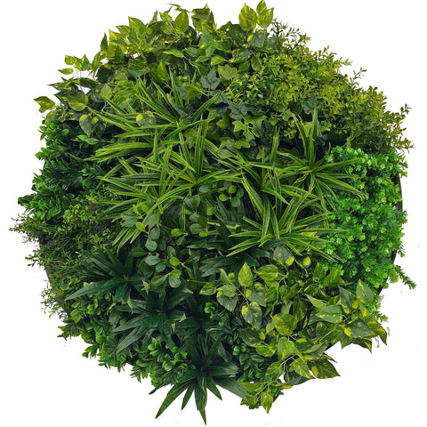 Dark Aloe Circular Artificial Plant Wall Disc 100cm