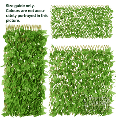 Expandable Mixed Ivy Leaf Trellis Screen 2m by 1m