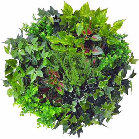 Forrest Fern Circular Artificial Plant Wall Disc 60cm