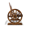 Image of Gardeon 2 Person Wooden Wagon Wheel Bench Seat - Natural Grain