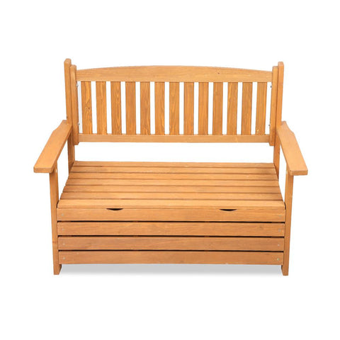 Gardeon 2 Seat Wooden Outdoor Storage Bench