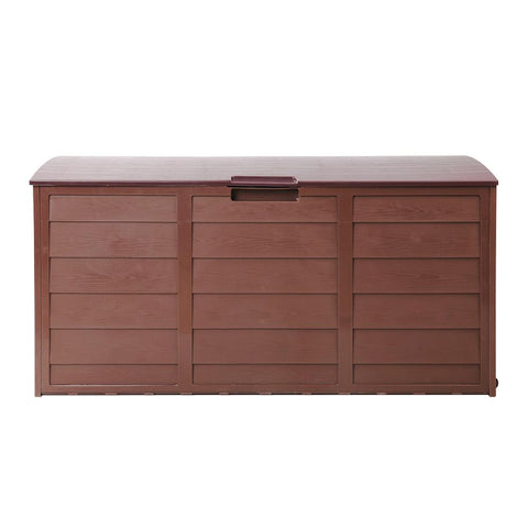 Gardeon 290L Outdoor Lockable Storage Box - Chocolate