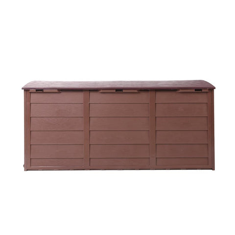 Gardeon 290L Outdoor Lockable Storage Box - Chocolate