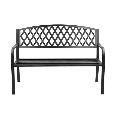 Gardeon Cast Iron Vintage Garden Bench Seat - Black