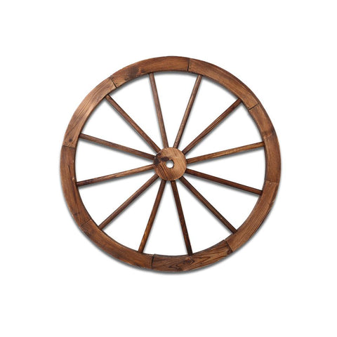 Gardeon Outdoor Wooden Wagon Wheel Set of 2