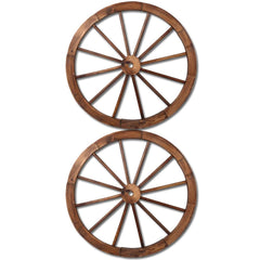 Gardeon Outdoor Wooden Wagon Wheel Set of 2