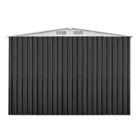Giantz 2.05 x 2.57m Steel Garden Shed with Roof - Grey