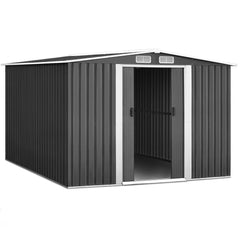 Giantz 2.57 x 3.12m Garden Shed with Roof - Grey