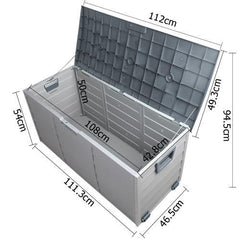 Giantz 290L Outdoor Storage Box - Grey