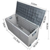 Image of Giantz 290L Outdoor Storage Box - Grey