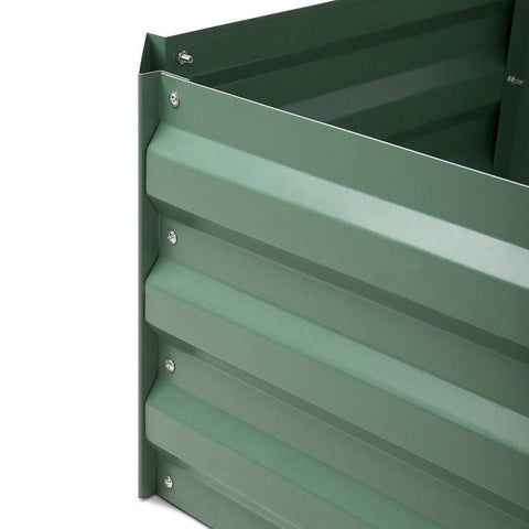 Green Fingers 150 x 90cm Galvanised Steel Garden Bed - Green