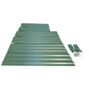 Image of Green Fingers 150 x 90cm Galvanised Steel Garden Bed - Green