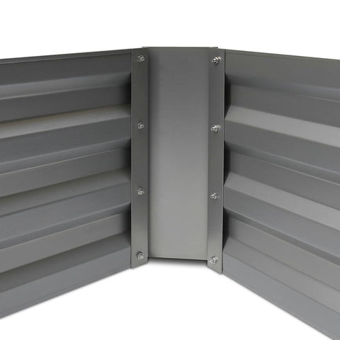 Green Fingers 150cm x 90cm Raised Garden Bed Set of 2 - Grey