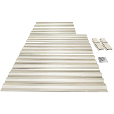 Green Fingers 210cm x 90cm Raised Garden Bed Set of 2 - Cream