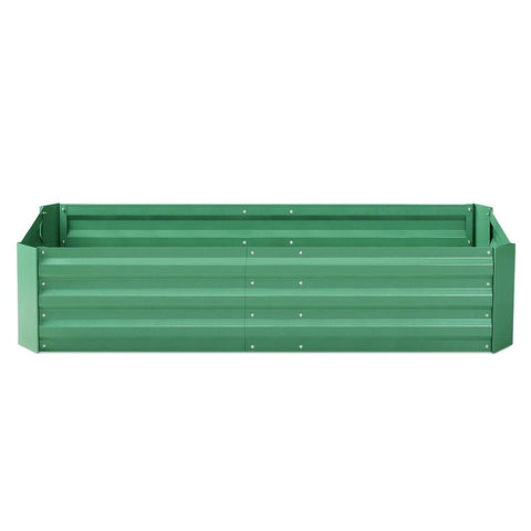 Green Fingers 210cm x 90cm Raised Garden Bed Set of 2 - Green